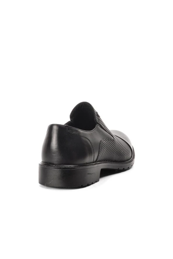 Fosco Siyah Yeşil Deri Erkek Klasik Ayakkabı