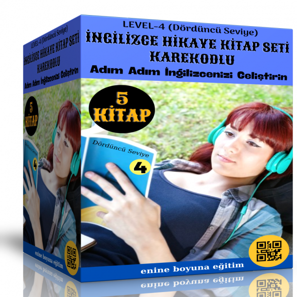 İngilizce Hikaye Seti Level-4 (Karekodlu 5 Kitap)