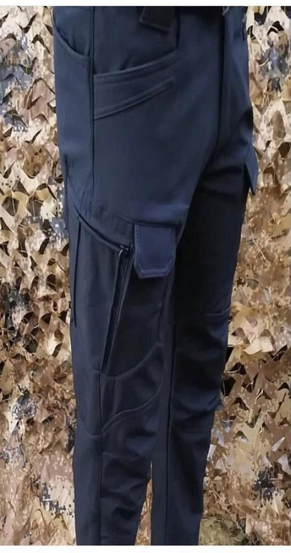 Metam Kışlık Pantolon Taktik Outdoor Softshell Siyah - 2