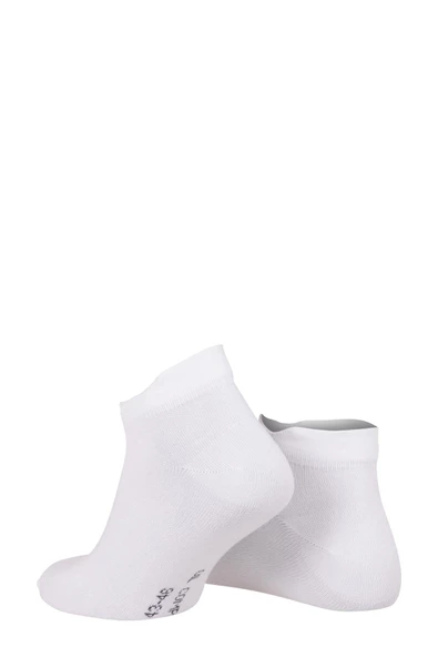 Oil Company Beyaz Bambu Patik Çorap Unisex - 4