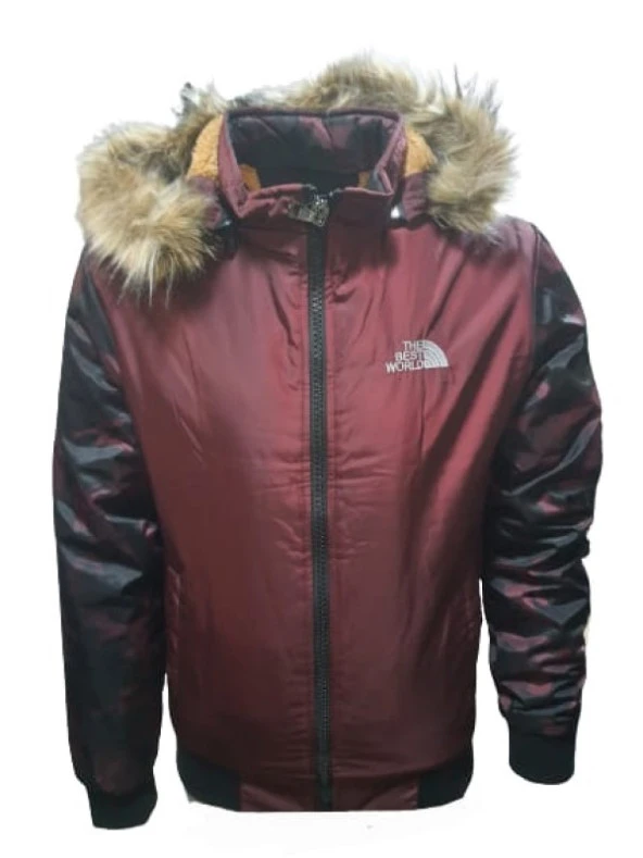 Doxger The Best World Erkek Kürklü Mont 6053 - 6053 - Bordo - XL