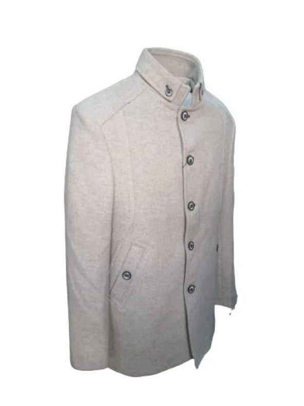 Witwork Erkek Kaşe Kaban - 5001 - Açık Gri - 56 - 2