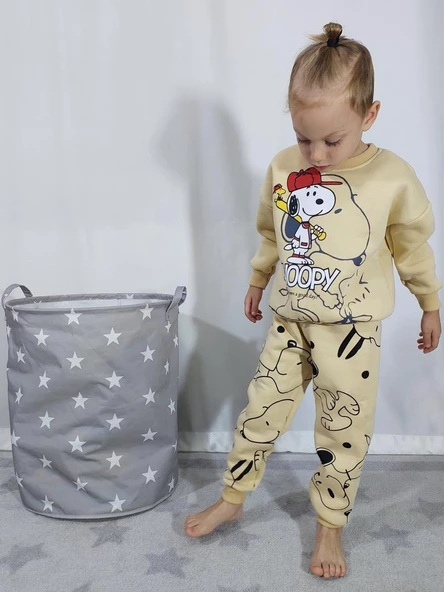 ERKEK ÇOCUK SNOOPY VE SONİC 3 İPLİK PAMUK EŞOFMAN TAKIMI - 6