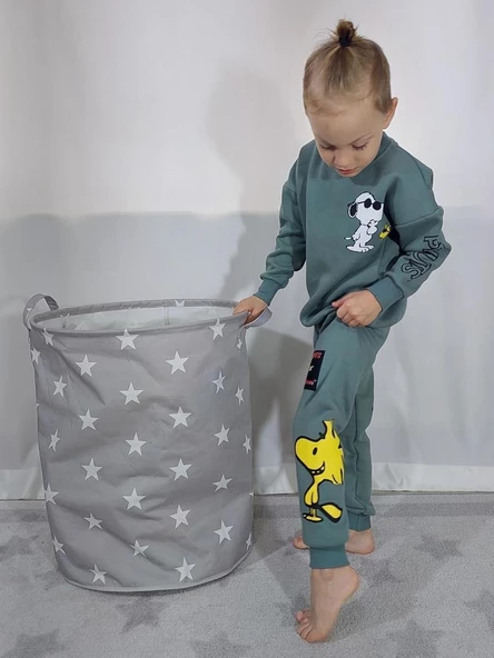 ERKEK ÇOCUK SNOOPY VE SONİC 3 İPLİK PAMUK EŞOFMAN TAKIMI - 3