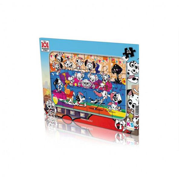 KS Games 24 Parça 101 Dalmatian (101 Dalmaçyalı) Frame Puzzle - 2