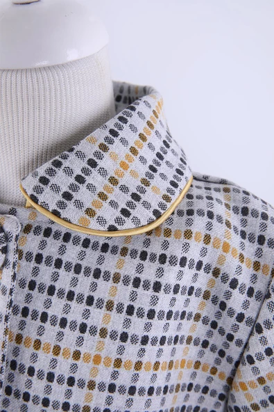 Babyhola Kız Bebek Çocuk Astarlı Ekose Kaban Kışlık 13466 - 4