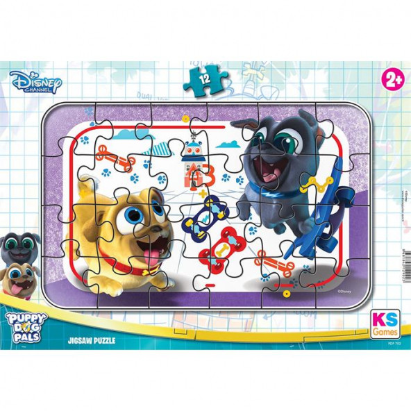 KS Games 24 Parça Puppy Dog Pals Frame Puzzle