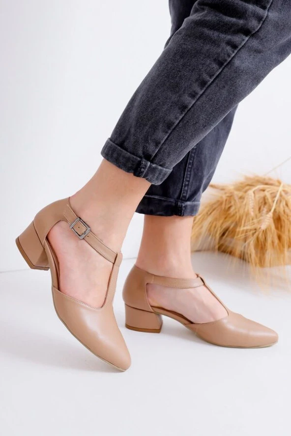 Pabucmarketi Vizon Topuklu Vizon Kadın Ayakkabı