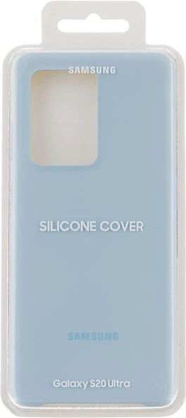 Samsung Galaxy S20 Ultra 5G Silicone Cover Silikon Kılıf, Mavi EF-PG988T - 7