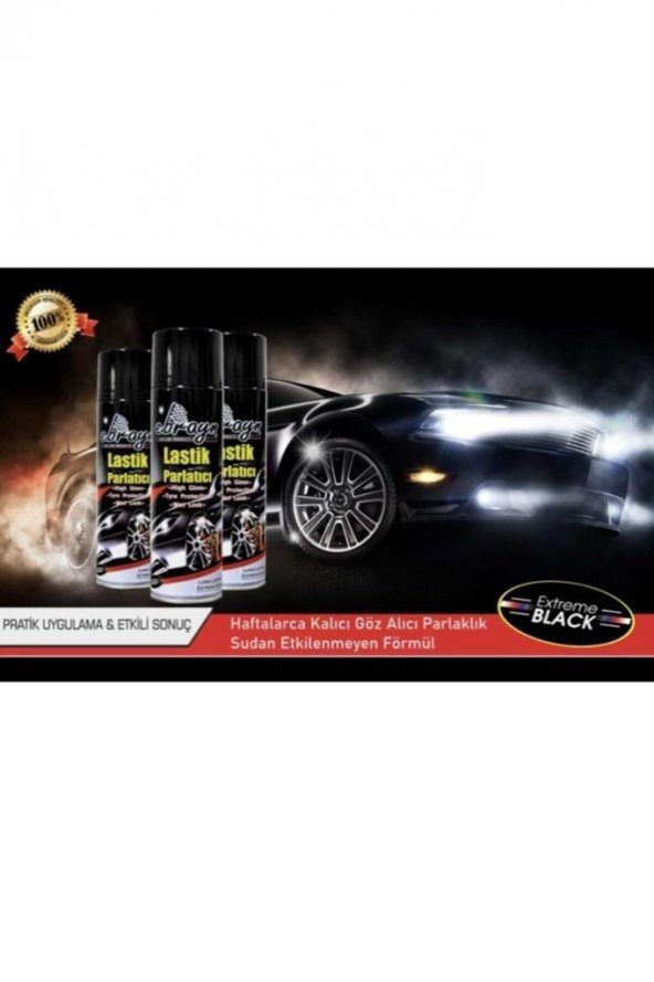 Ebrayn Lastik Parlatıcı Premium Lastik Parlatma Spreyi - 3
