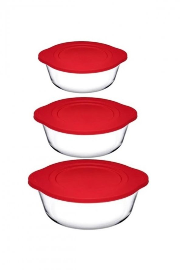 3 Lü Plastik Kapaklı Saklama Kabı - 2