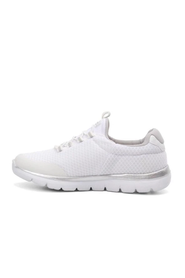 Walkway Beyaz Gümüş Kadın Spor Ayakkabı