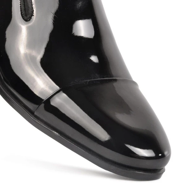 Pierre Cardin Siyah Rugan Erkek Hakiki Deri Klasik Ayakkabı