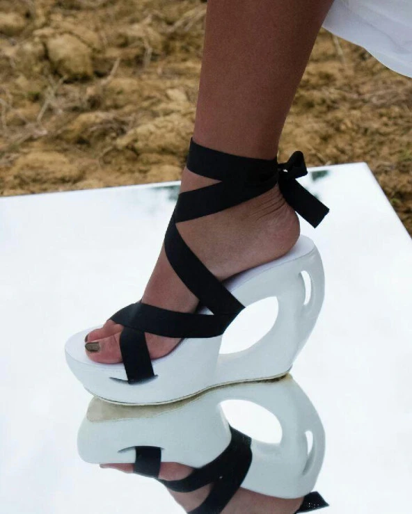 3D Baskılı Yüksek Topuklu Ayakkabılar Plastik Aparat