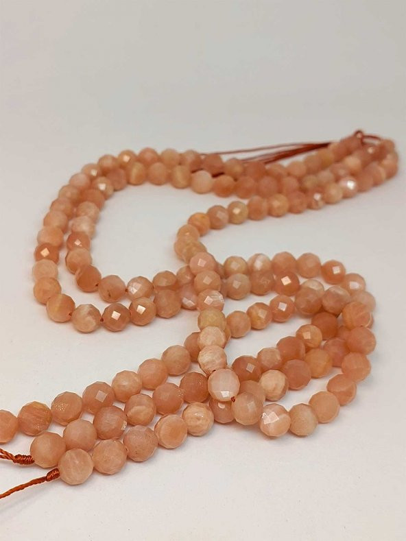 Güneş Taşı Faset Kesim Dizi 8mm (42530) - Resim 3