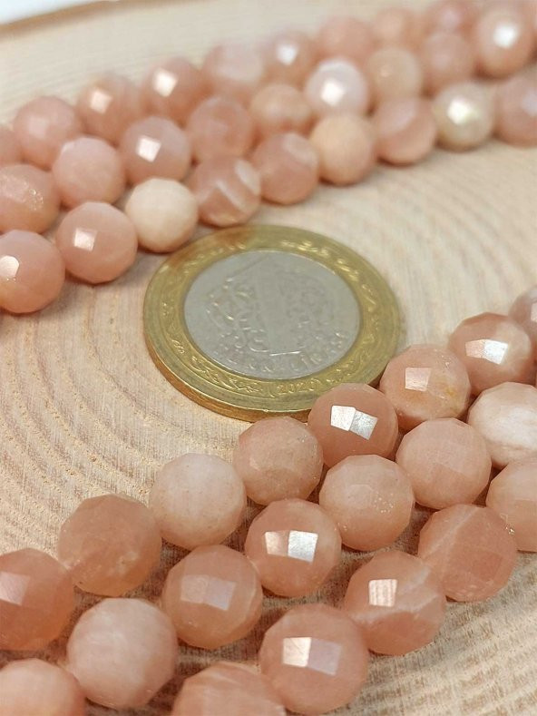 Güneş Taşı Faset Kesim 8mm Unisex İkili Bileklik (42530) - Resim 2