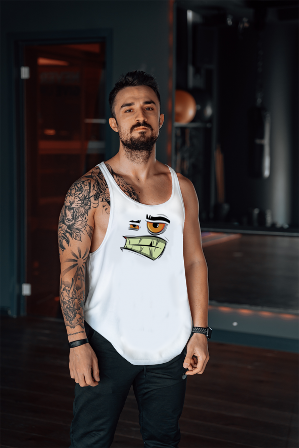 BAD SMİLE Gym Fitness Tank Top Sporcu Atleti