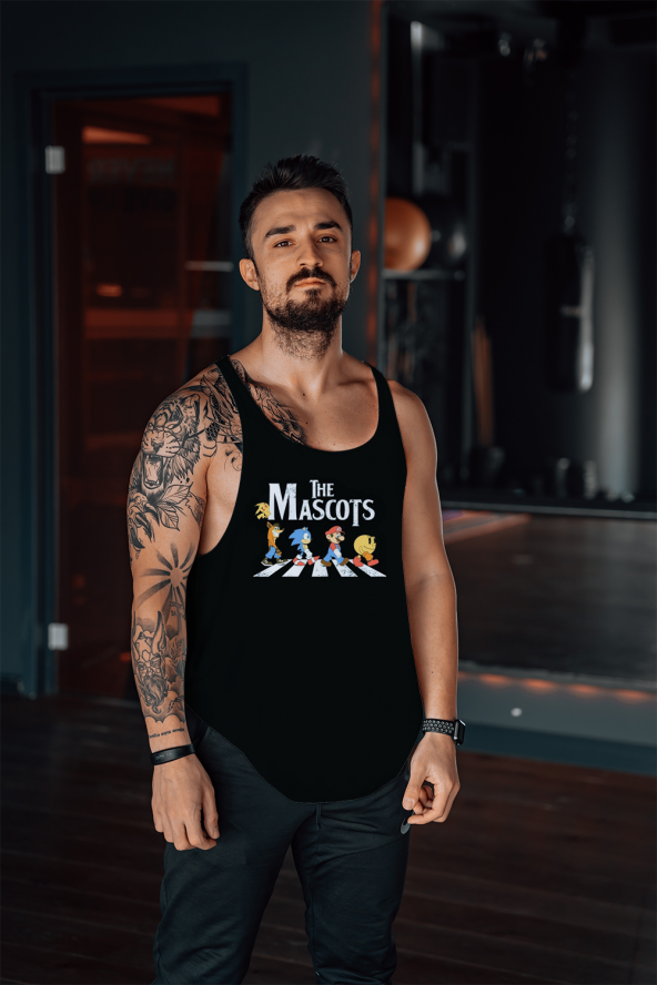 THE MASCOTS Gym Fitness Tank Top Sporcu Atleti