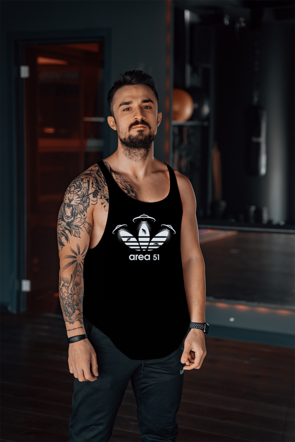 AREA 51 Gym Fitness Tank Top Sporcu Atleti