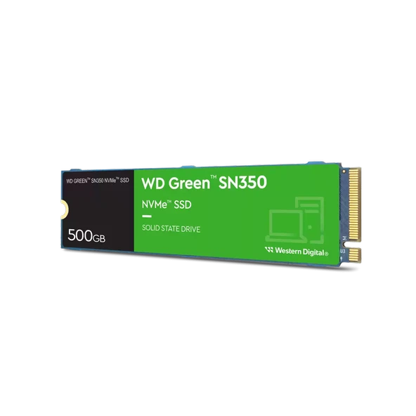 500GB WD GREEN SN350 M.2 NVMe 2400/1500MB/s WDS500G2G0C SSD - 2