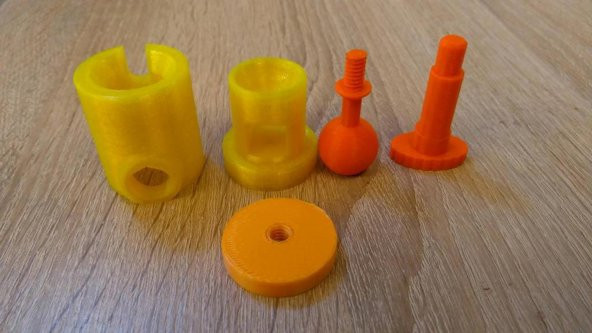 Gopro Veya Küçük Kamera İçin Tripod Top Kafası Plastik Aparat - 8