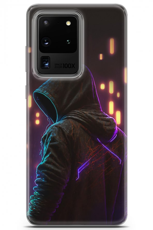 Samsung Galaxy S20 Ultra Uyumlu Kılıf Opus 14 Halloween Led Cover Kılıf Happy