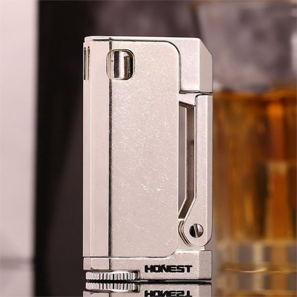 Retro Benzinli Bcz474 Muhtar Çakmağı Otantik Gümüş - 2