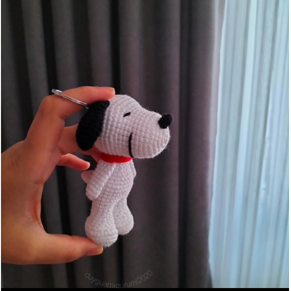 Amigurumi Snoopy anahtarlık Aksesuar Hediyelik - 2