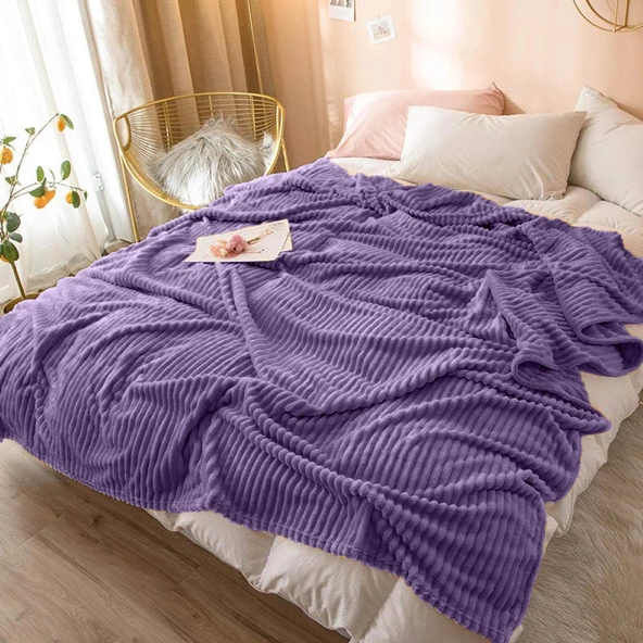 Çift Kişilik Fitilli Yumuşak Dokulu Battaniye 210 x 230 cm - 8