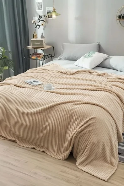 Çift Kişilik Fitilli Yumuşak Dokulu Battaniye 210 x 230 cm - 12