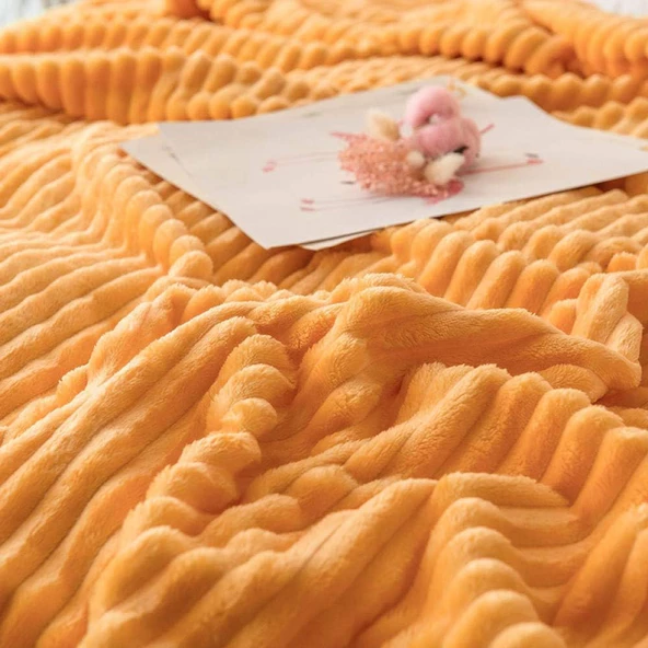 Çift Kişilik Fitilli Yumuşak Dokulu Battaniye 210 x 230 cm - 10