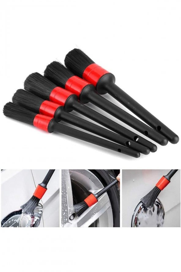 Araç Oto Detaylı Temizlik Fırçası Parlatma Süngeri Seti 8 Parça - 4