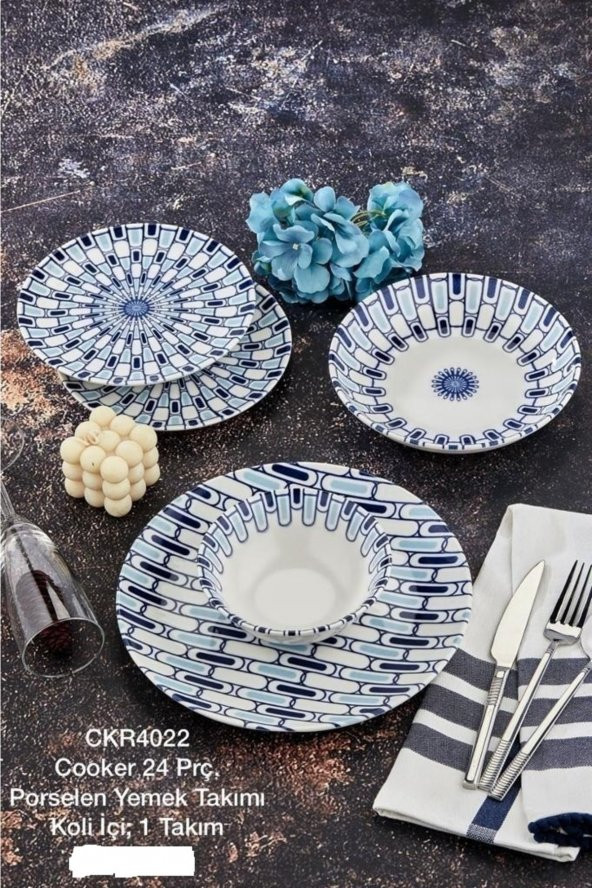 6 Kişilik 24 Parça Yemek Takımı