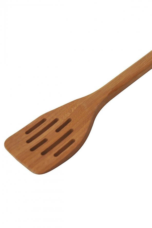 Bambum Capretta Uzun Oluklu Bambu Spatula - Servis Spatulası 40 Cm. - 2