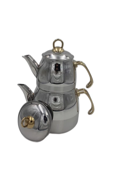 Bonera Sultana Orta Boy Çaydanlık Metal Kulp Gold