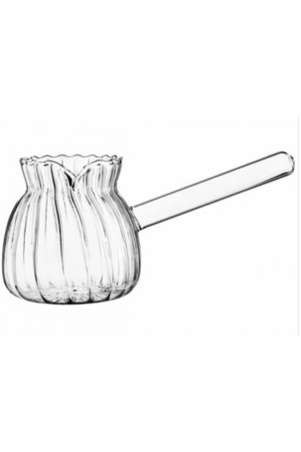 Ateşe Dayanıklı Cam Cezve Borosilikat Cam Cezve 450 ml - 1