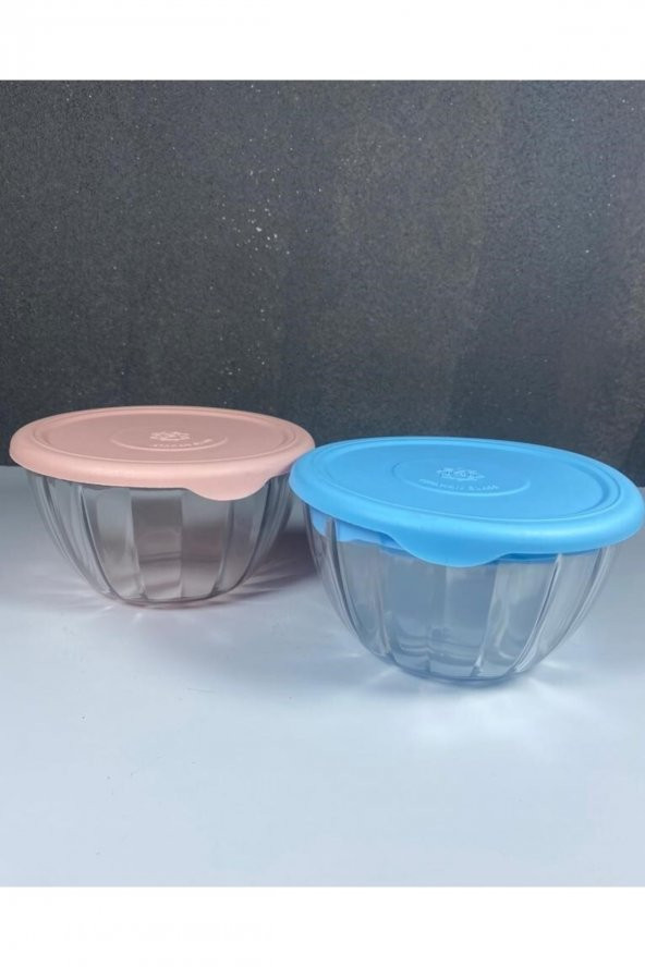 3lü Kapaklı Cam Saklama Kabı Rosita - 4