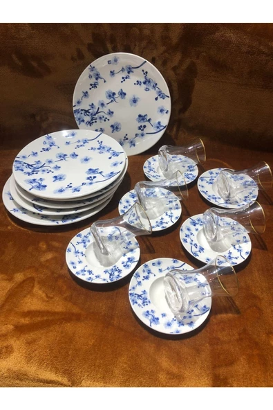 BUENOS Porselen 18 Parça Pasta Ve Çay Seti - 2