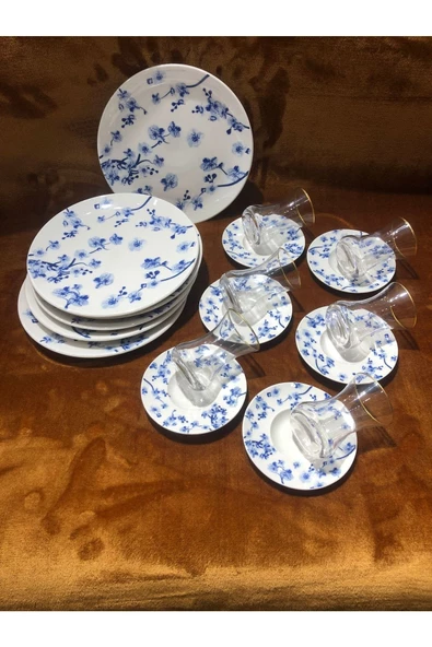 BUENOS Porselen 18 Parça Pasta Ve Çay Seti - 3