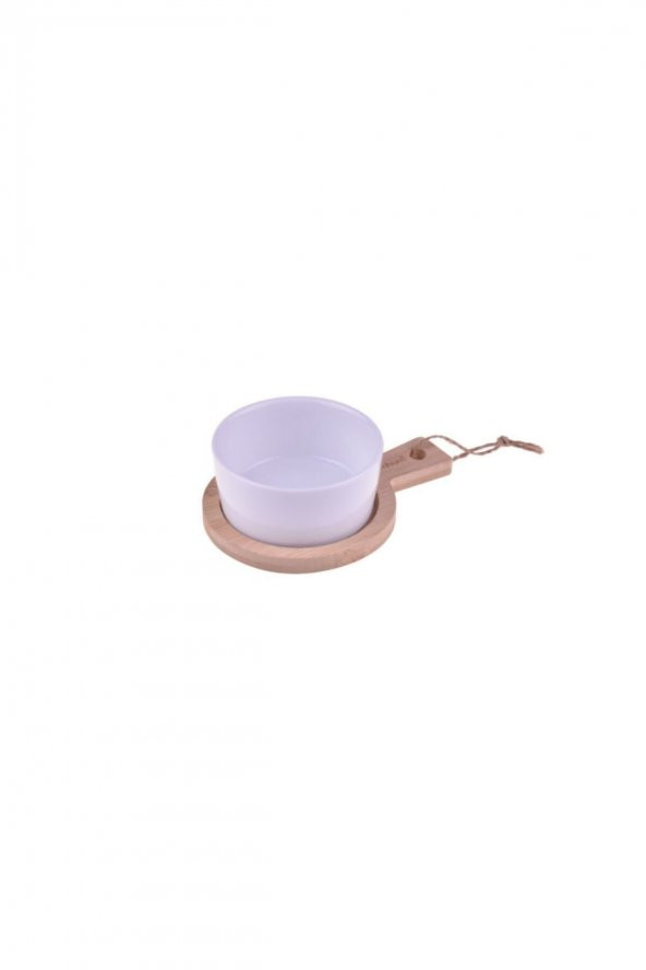 Bambum Dumitra Bambu Altlıklı Porselen Sosluk