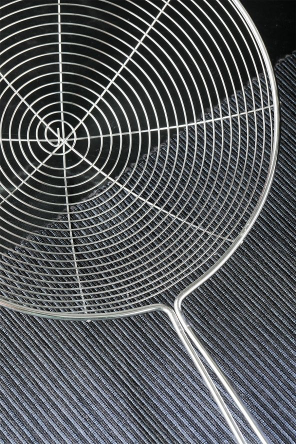 Profesyonel Paslanmaz Çelik Telli Kevgir Büyük Boy 18 Cm Lüx Paslanmaz Yağ Kevgiri Süzgeç - 3