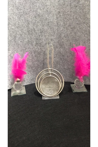 baranex Paslanmaz Çelik Tel Süzgeç 3 Adet Süzgeç