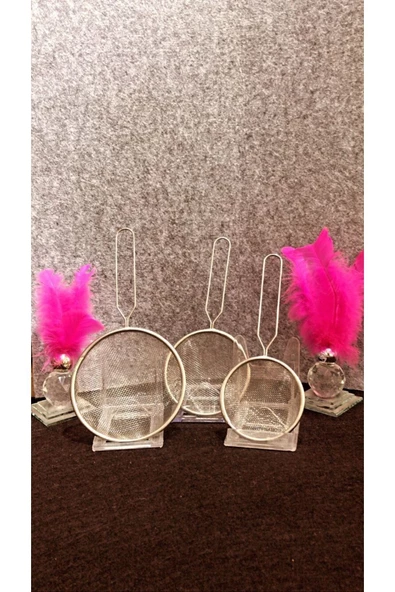 baranex Paslanmaz Çelik Tel Süzgeç 3 Adet Süzgeç - 3