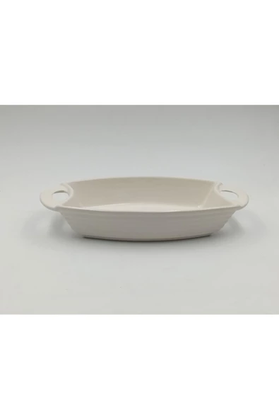 KRD Home Ecr-43 Öz Seramik Kulplu Fırın Kabı (25*17 Cm ) - 2