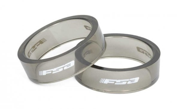 FSA Bisiklet Maşa Yatak Yüzüğü 5mm 1.1/8" Transparan Spacer Gri (Paketi 10luk)