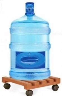 Ahşap Saksı Altlığı Damacana Tüp Saksı Sehpası - 2