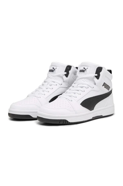 Puma Rebound v6 392326 02 Erkek Sneaker Ayakkabı Beyaz Siyah 40-45