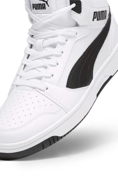 Puma Rebound v6 392326 02 Erkek Sneaker Ayakkabı Beyaz Siyah 40-45 - 6