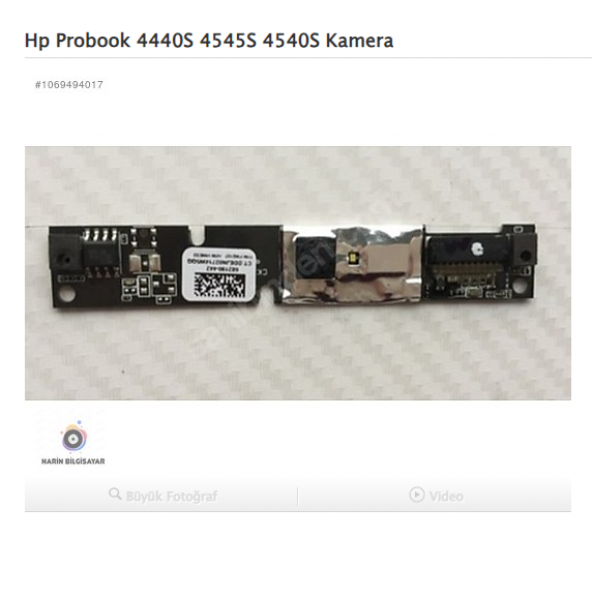 Hp Probook 4440S 4545S 4540S Kamera
