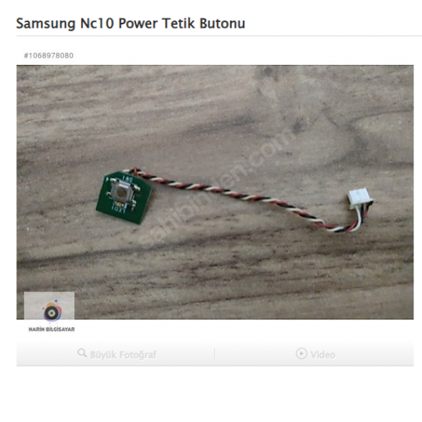 Samsung Nc10 Power Tetik Butonu